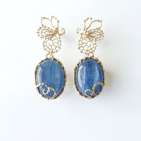 カイヤナイト ピアス・イヤリング(K10 K14) K18post B-300085