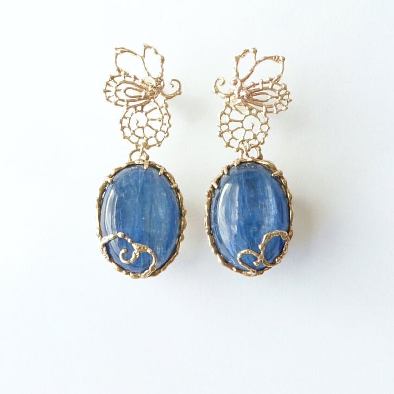 カイヤナイト ピアス・イヤリング(K10 K14) K18post B-300085 | ki