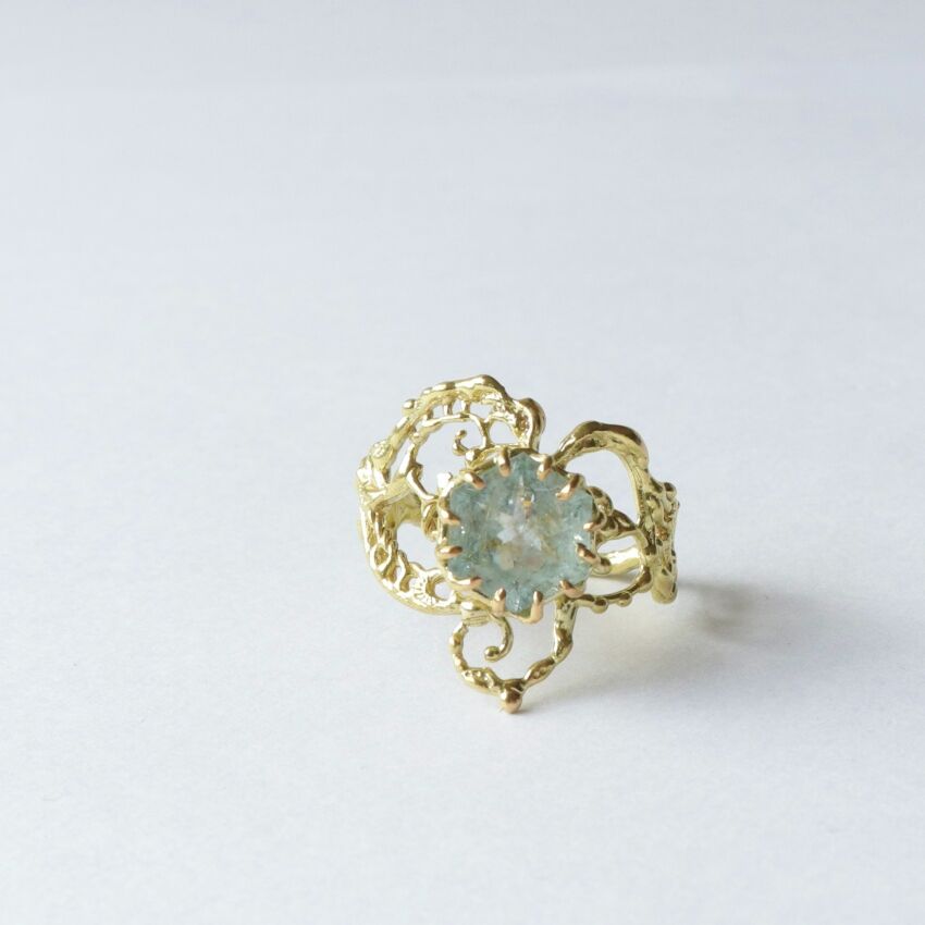 アクアマリン リング (K10) B-100443 | kiri onlinestore アクアマリン リング (K10) B-100443 | kiri onlinestore