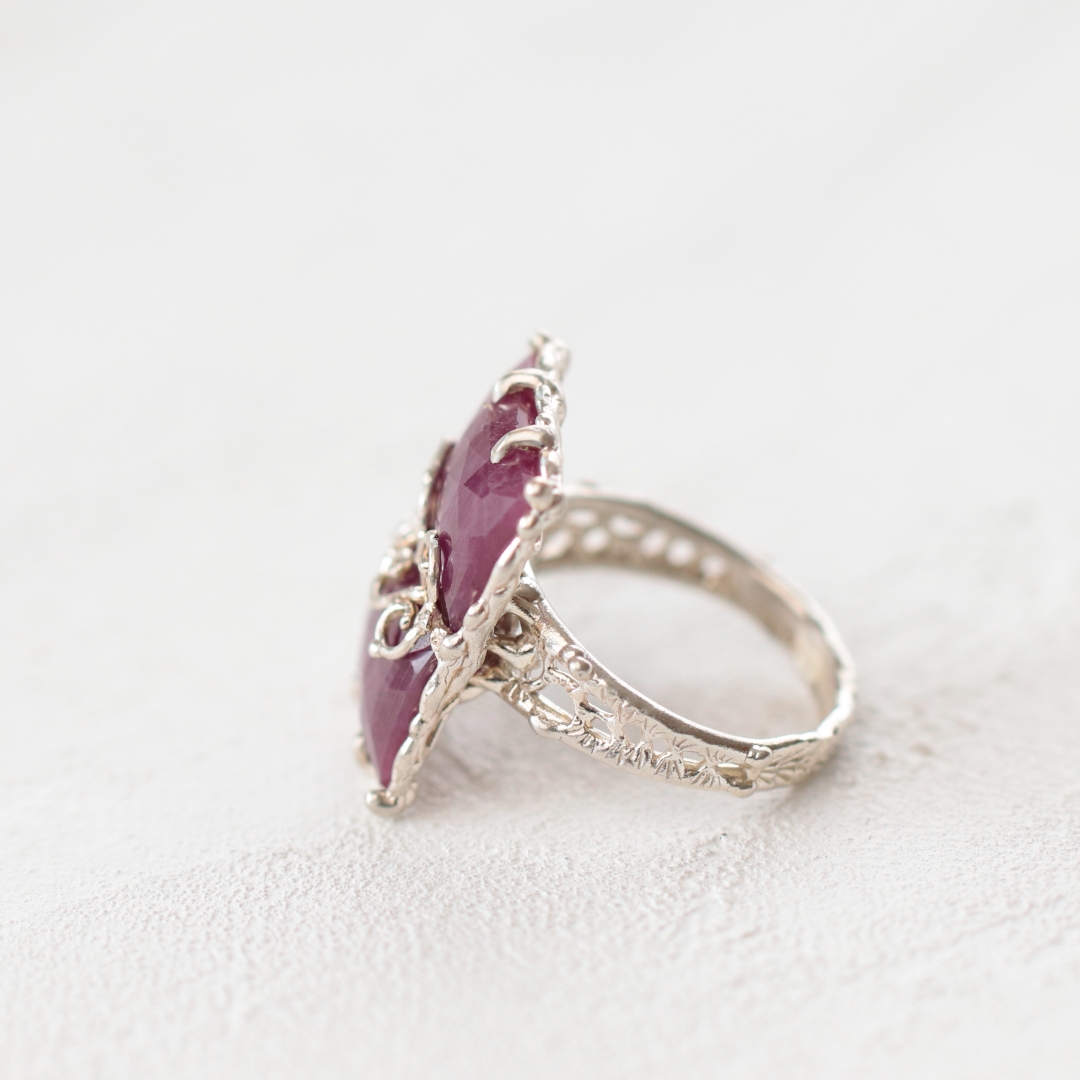 ピンクサファイア リング ピンク サファイア リング C-101629 | kiri onlinestore