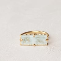 イリデッセンス アクアマリン リング (K18) C-101617