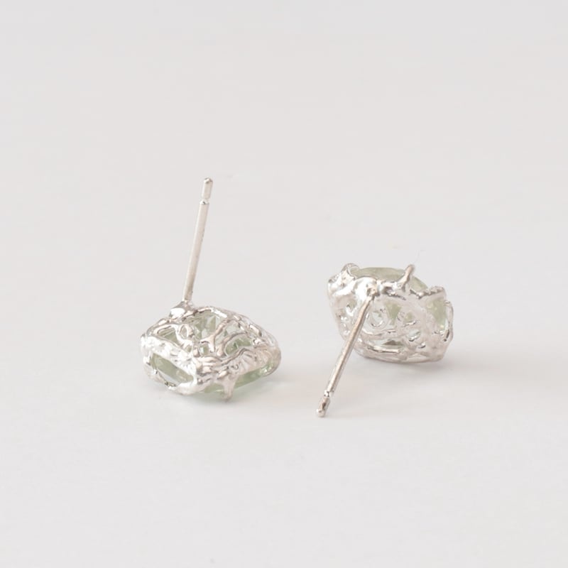 グリーン アメシスト ピアス C-300294 | kiri onlinestore