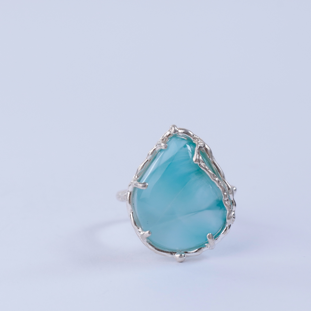 ラリマー D ラリマー[528] 58x25mm 159Cts ルース / 天然石ルース | Attic Natura