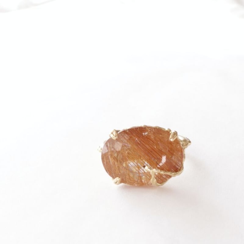 値上げ予定）コッパールチル クォーツ リング(K18) C-101287 | kiri o