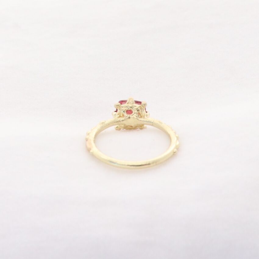 レッドトルマリンk18YGリング本物。未使用！ レッド トルマリン リング(K18) C-101226 | kiri onlinestore