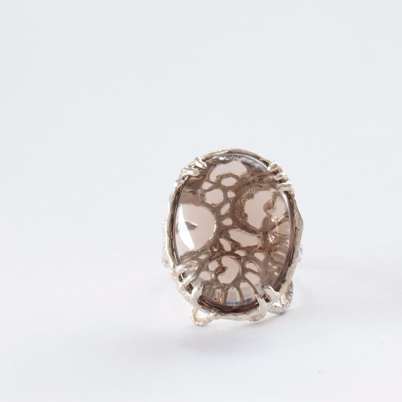 スモーキー クォーツ リング B-100665 | kiri onlinestore