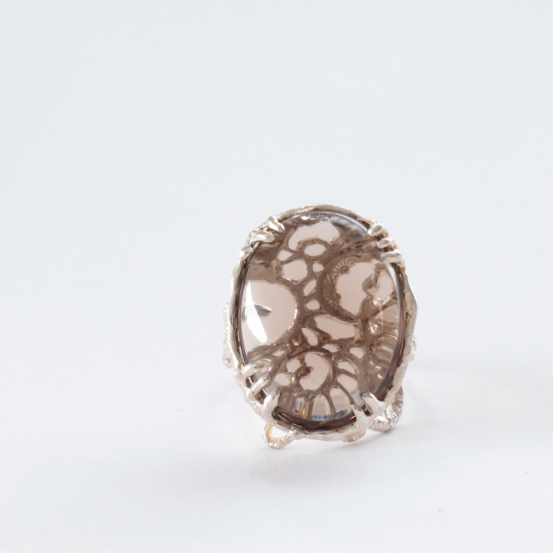 スモーキー クォーツ リング B-100665 | kiri onlinestore