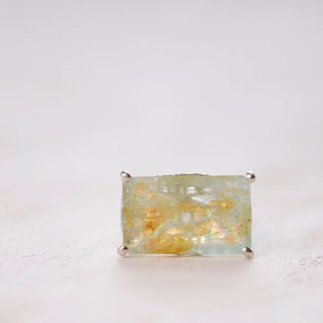 インクルージョン アクアマリン リング C-101663