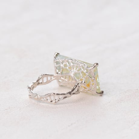 インクルージョン アクアマリン リング C-101663