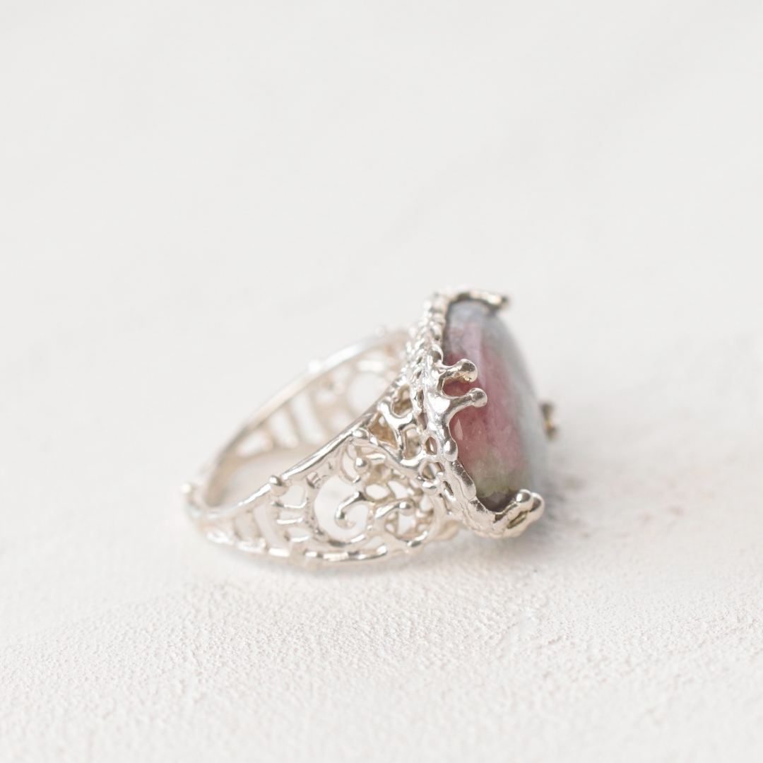 ウォーターメロン トルマリン リング C-101619 | kiri onlinestore