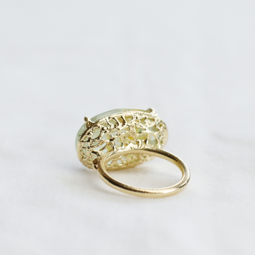 kiriキリジュエリー ウォーターメロントルマリンリング K18GP 13.5号