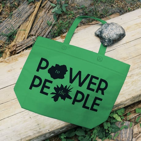tote bag / green
