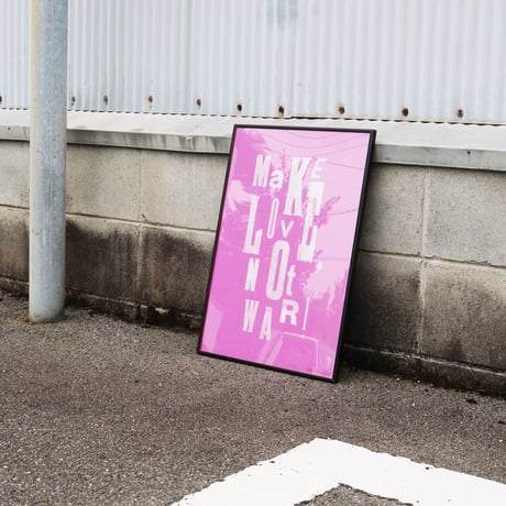 Letterpress Poster / Pink