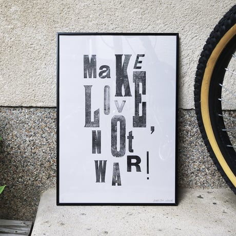 Letterpress Poster / Gray