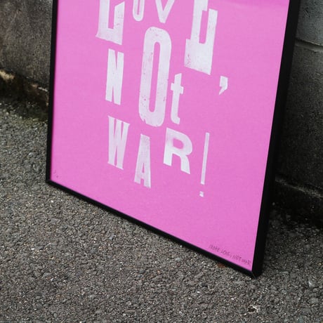 Letterpress Poster / Pink