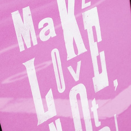 Letterpress Poster / Pink