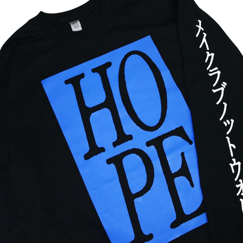 HOPE Long Sleeve Tee / Black | MAKE LOVE, NOT WAR