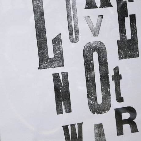 Letterpress Poster / Gray