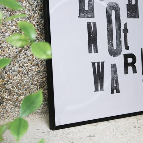 Letterpress Poster / Gray