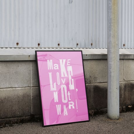Letterpress Poster / Pink
