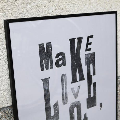 Letterpress Poster / Gray