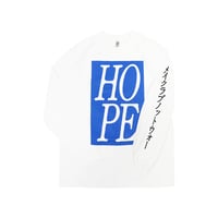 HOPE Long Sleeve Tee / White