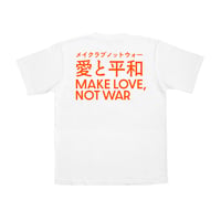 愛と平和 Tee / White - Orange