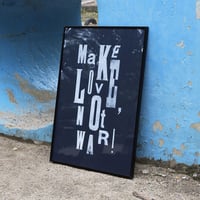 Letterpress Poster / Navy