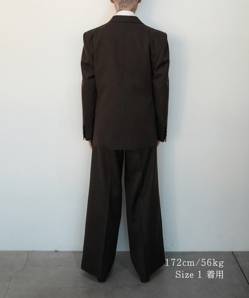 CONCAVE】WOOL DOUBLE-BREASTED JACKET 