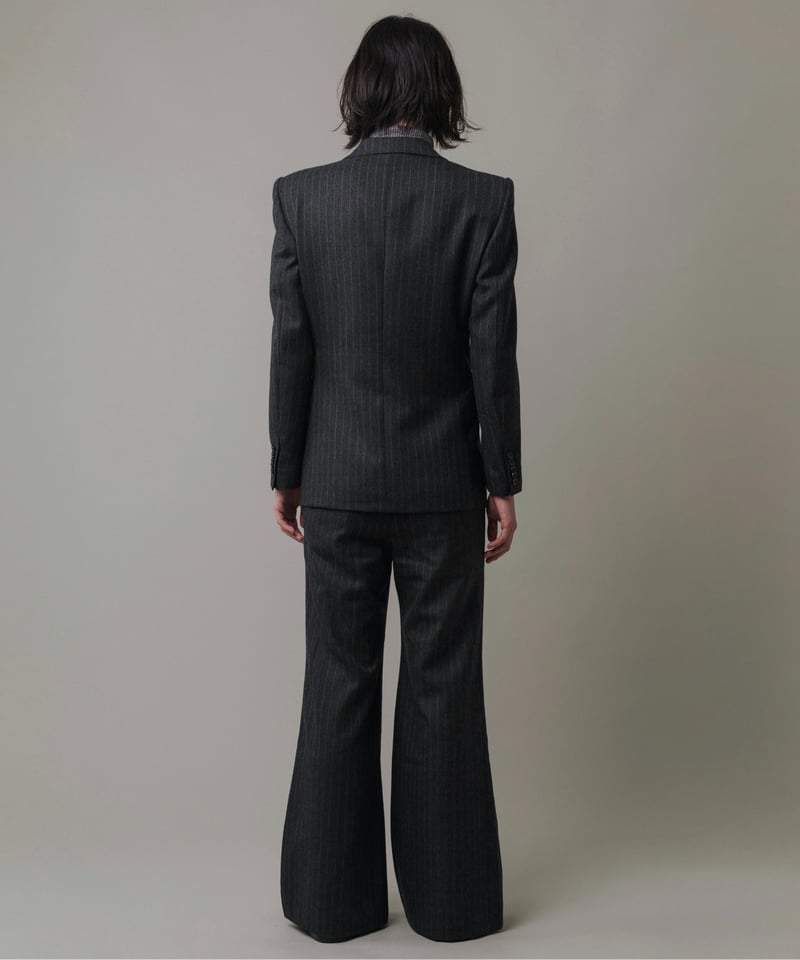 CONCAVE】DOUBLE-BREASTED STRIPED JACKET 