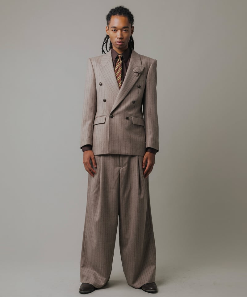 80's vintage double set up suit シックブラウン 80´s vintage double set up suit シックブラウン