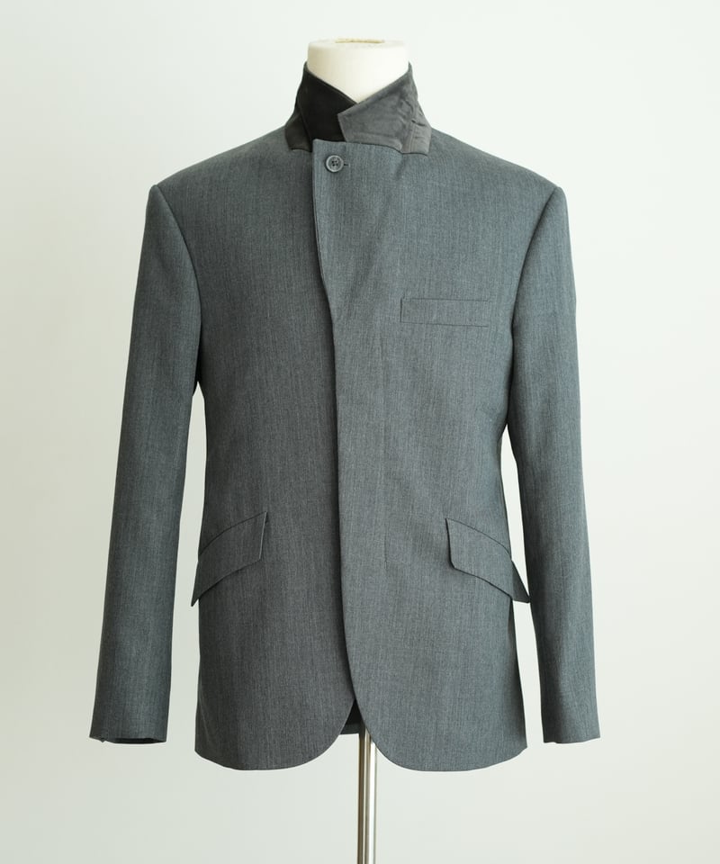 FLARE】WOOL 3B HIDDEN-PLACKET JACKET 