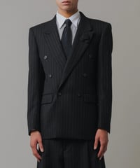 DOUBLE-BREASTED STRIPED JACKET 