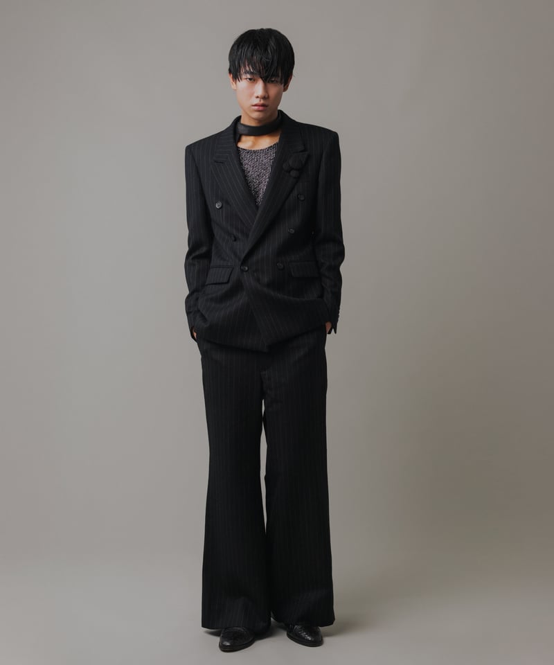 DOUBLE-BREASTED STRIPED JACKET 