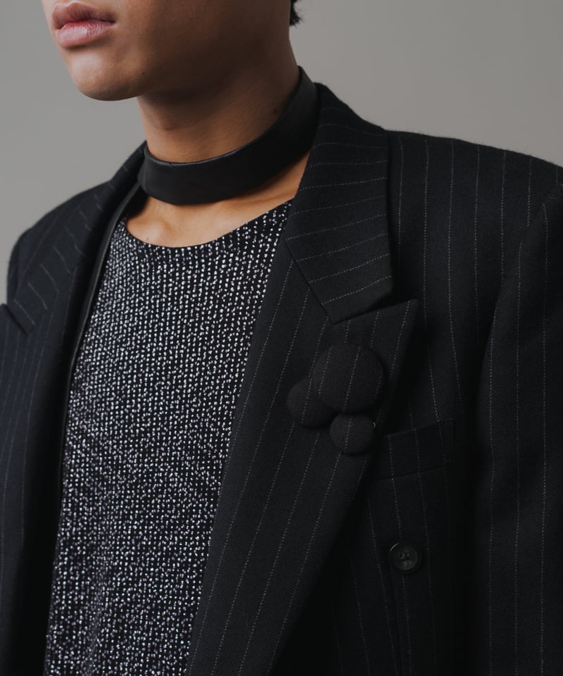 DOUBLE-BREASTED STRIPED JACKET 