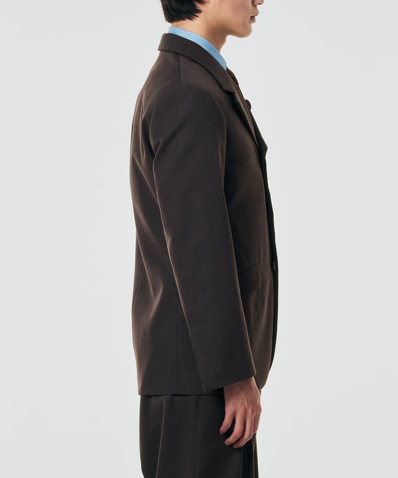 FLARE】WOOL 3B HIDDEN-PLACKET JACKET 