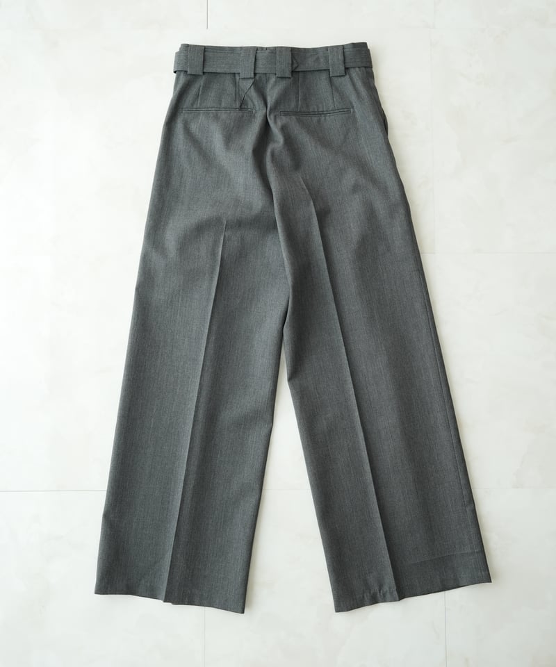 dissonance購入 wool wide slacks グレー dissonance購入 wool wide slacks グレー