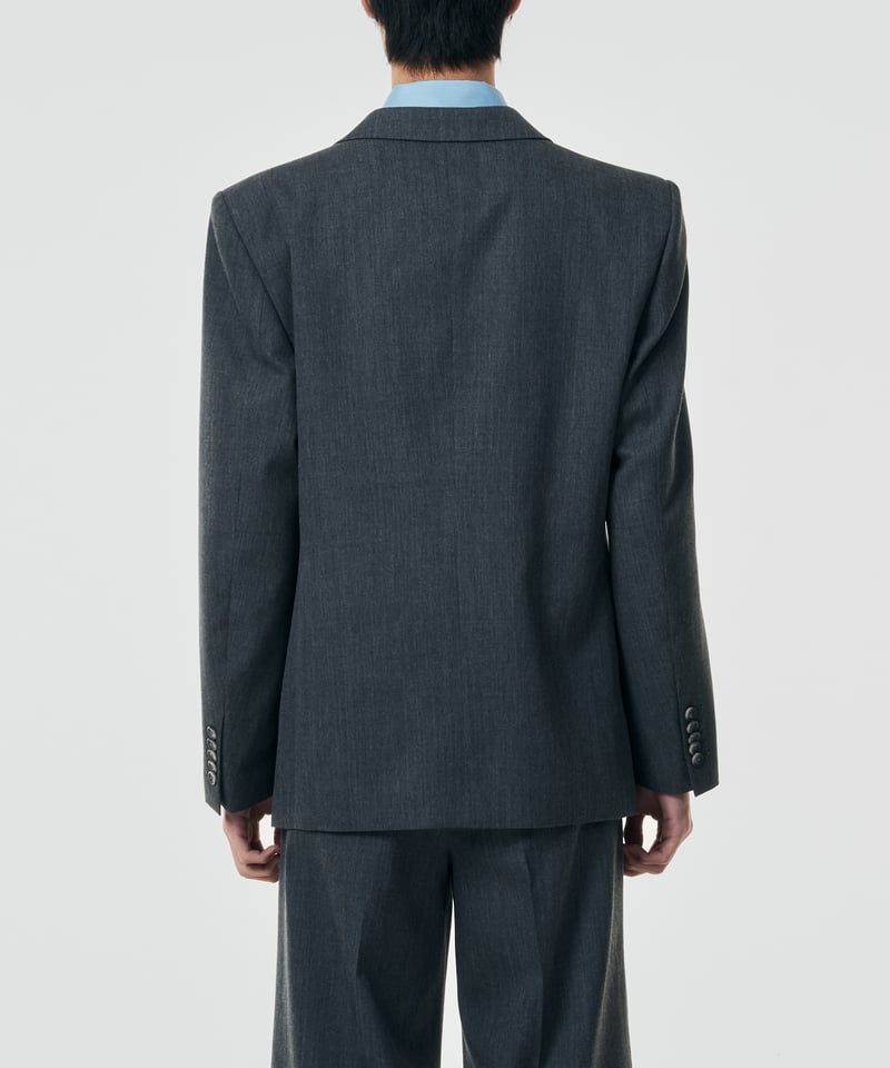 CONCAVE】WOOL DOUBLE-BREASTED JACKET 