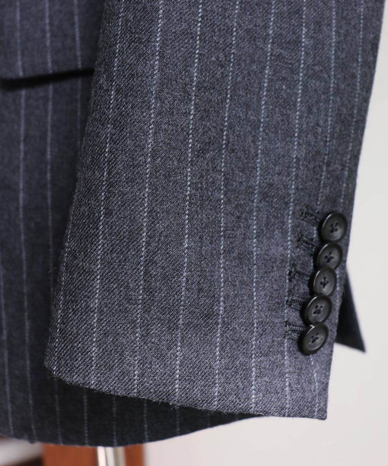 CONCAVE】DOUBLE-BREASTED STRIPED JACKET 