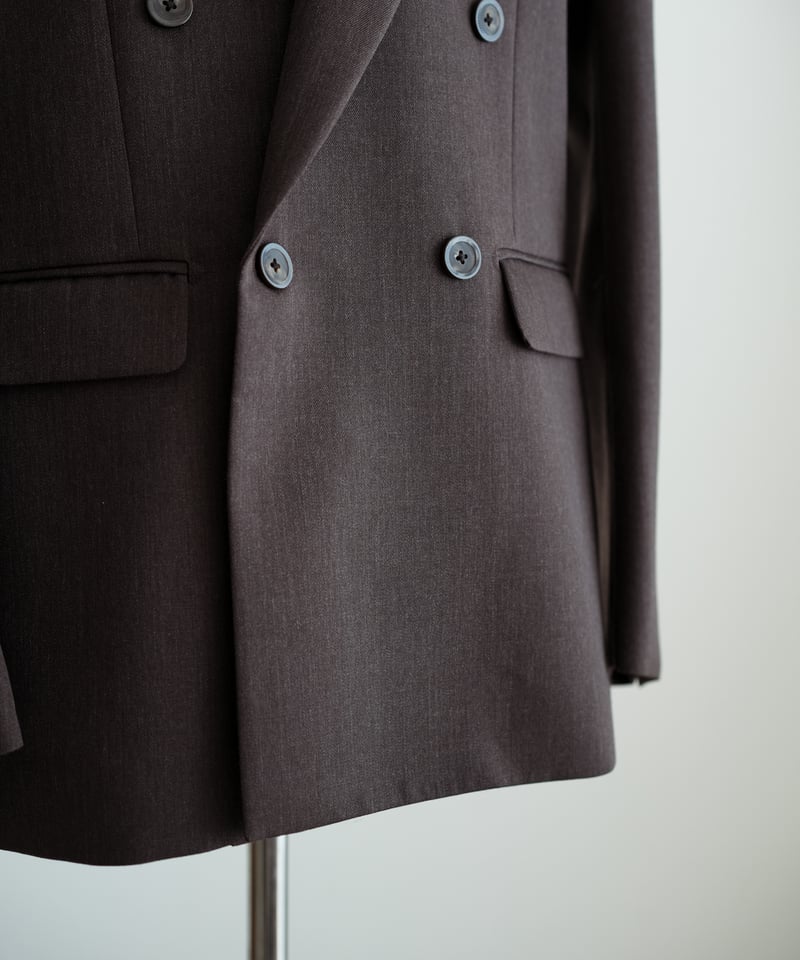 CONCAVE】WOOL DOUBLE-BREASTED JACKET 