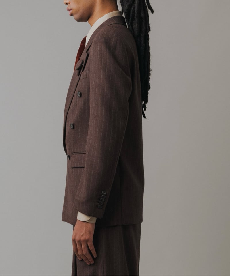 スーツ grosgrain DOUBLE-BREASTED STRIPED JACKET grosgrain DOUBLE-BREASTED STRIPED JACKET