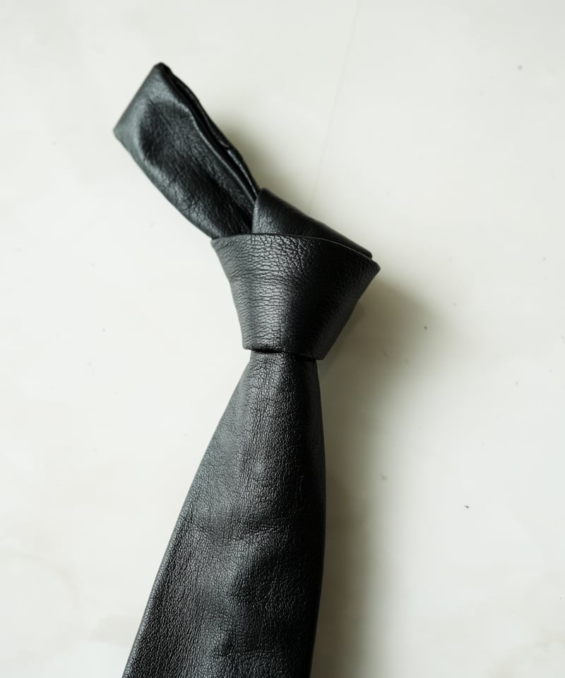 小物 SUBLATIONS SHEEP LEATHER NARROW TIE SHEEP LEATHER NARROW TIE .12【BLACK】 – SUBLATIONS