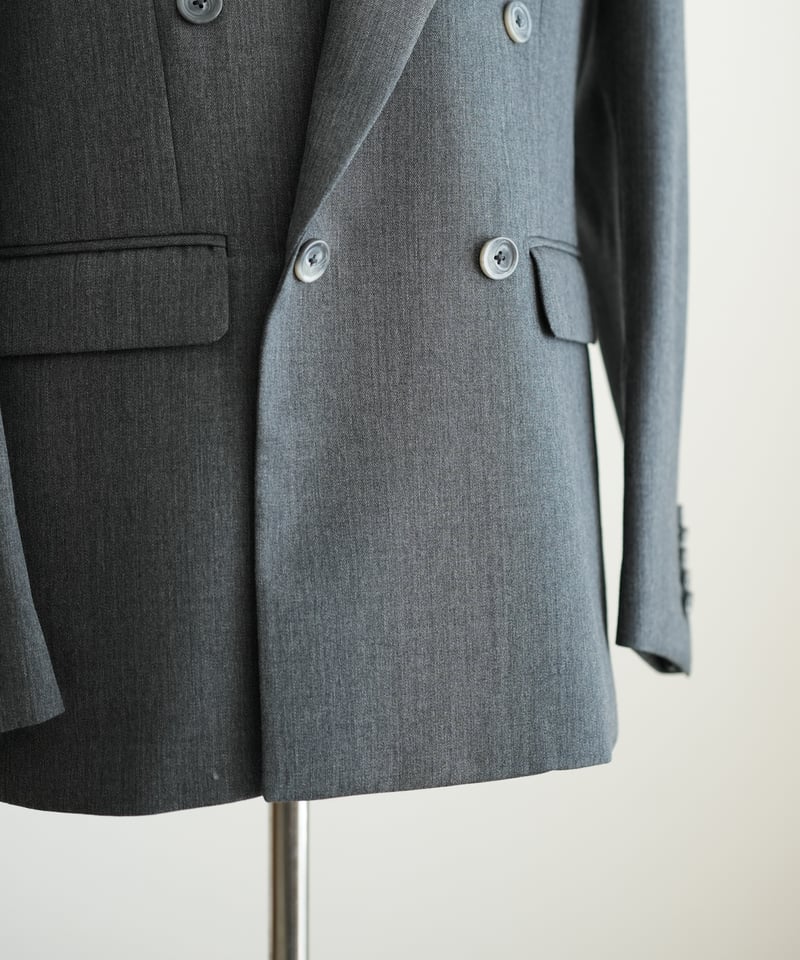 CONCAVE】WOOL DOUBLE-BREASTED JACKET 