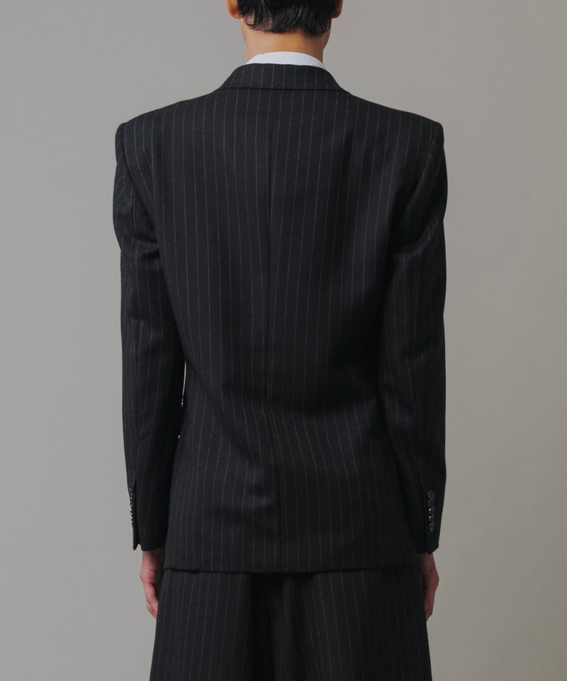 DOUBLE-BREASTED STRIPED JACKET 