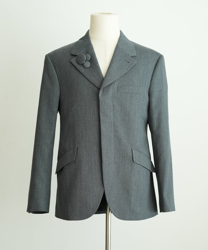 FLARE】WOOL 3B HIDDEN-PLACKET JACKET FLARE】WOOL 3B HIDDEN-PLACKET JACKET