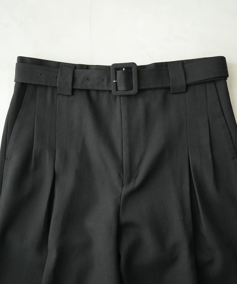 INVERT】WOOL WIDE STRAIGHT SLACKS 