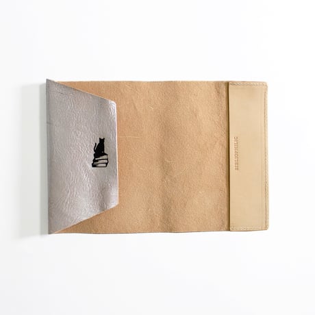 ブックカバー / COW LEATHER BOOK COVER 文庫 SILVER/GOLD