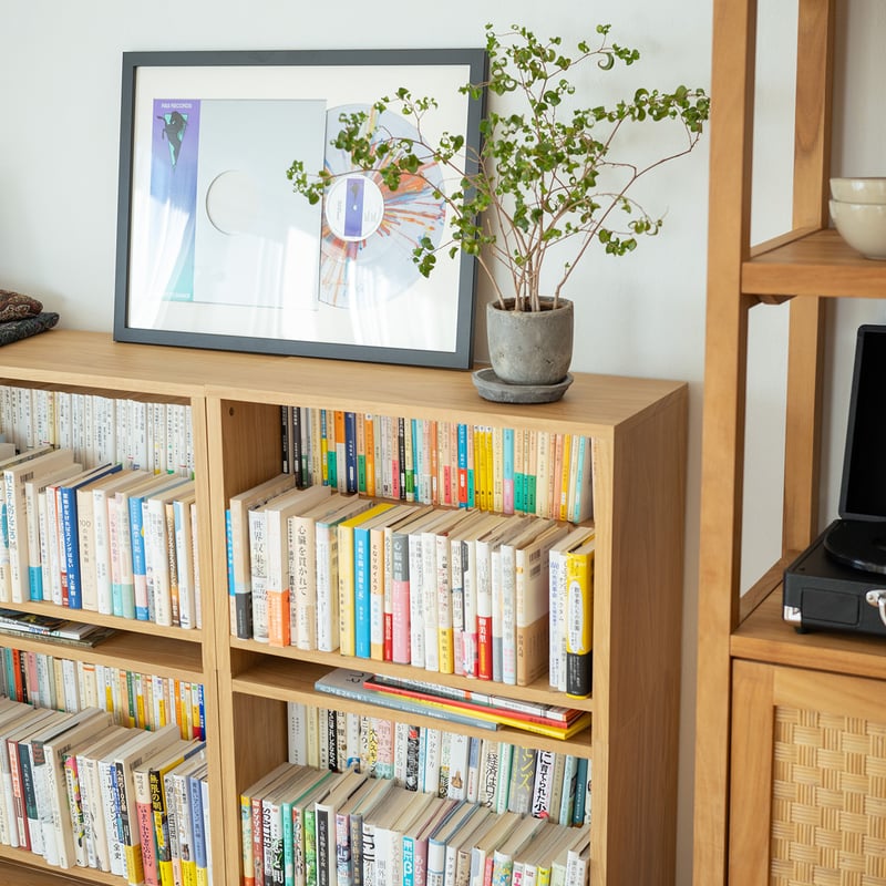 ブックシェルフ 黒猫の本棚 STACKING SHELF 2段 REGULAR×REGULAR