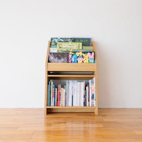 ブックシェルフ　黒猫の本棚 STACKING SHELF 2段　ANGLE×FACE