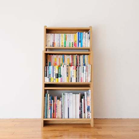 ブックシェルフ　黒猫の本棚 STACKING SHELF 3段　ANGLE×REGULAR×HALF
